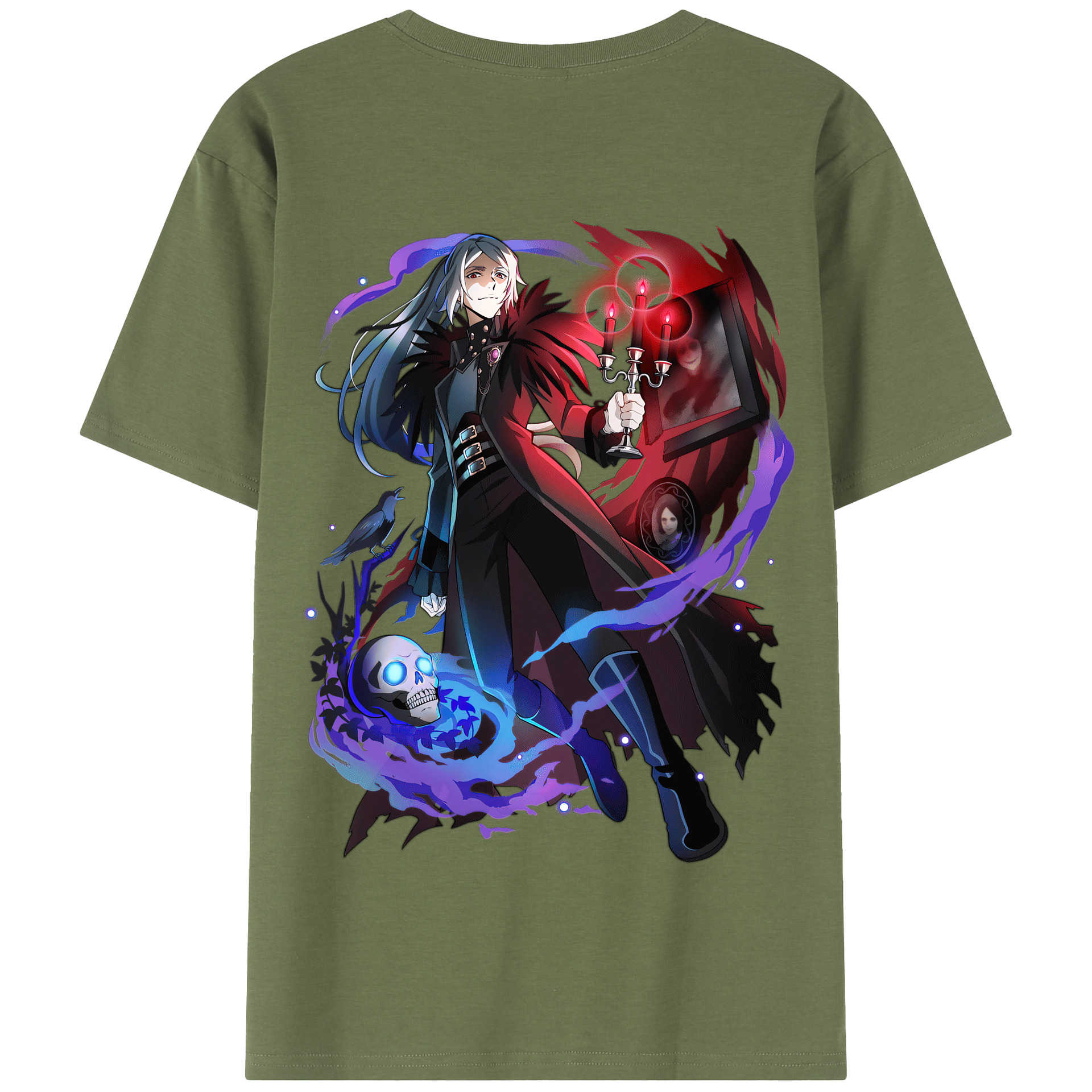 （画像用） 文豪ストレイドッグス Bungo Stray Dogs 綿100％半袖Tシャツ（背面プリント）